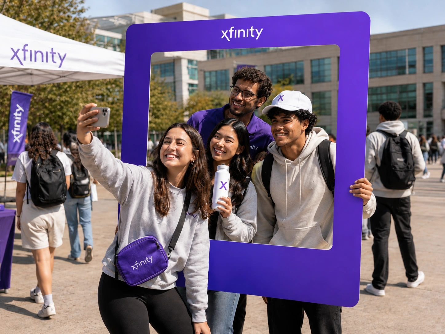 Xfinity branded photo moment