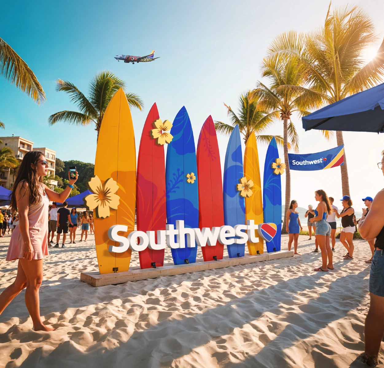 Southwest beach event environmental concept