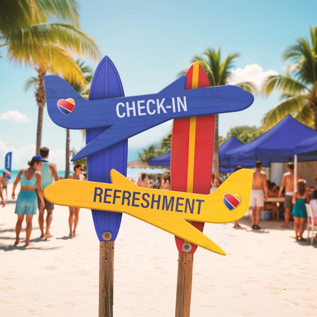Southwest branded event wayfinding concept