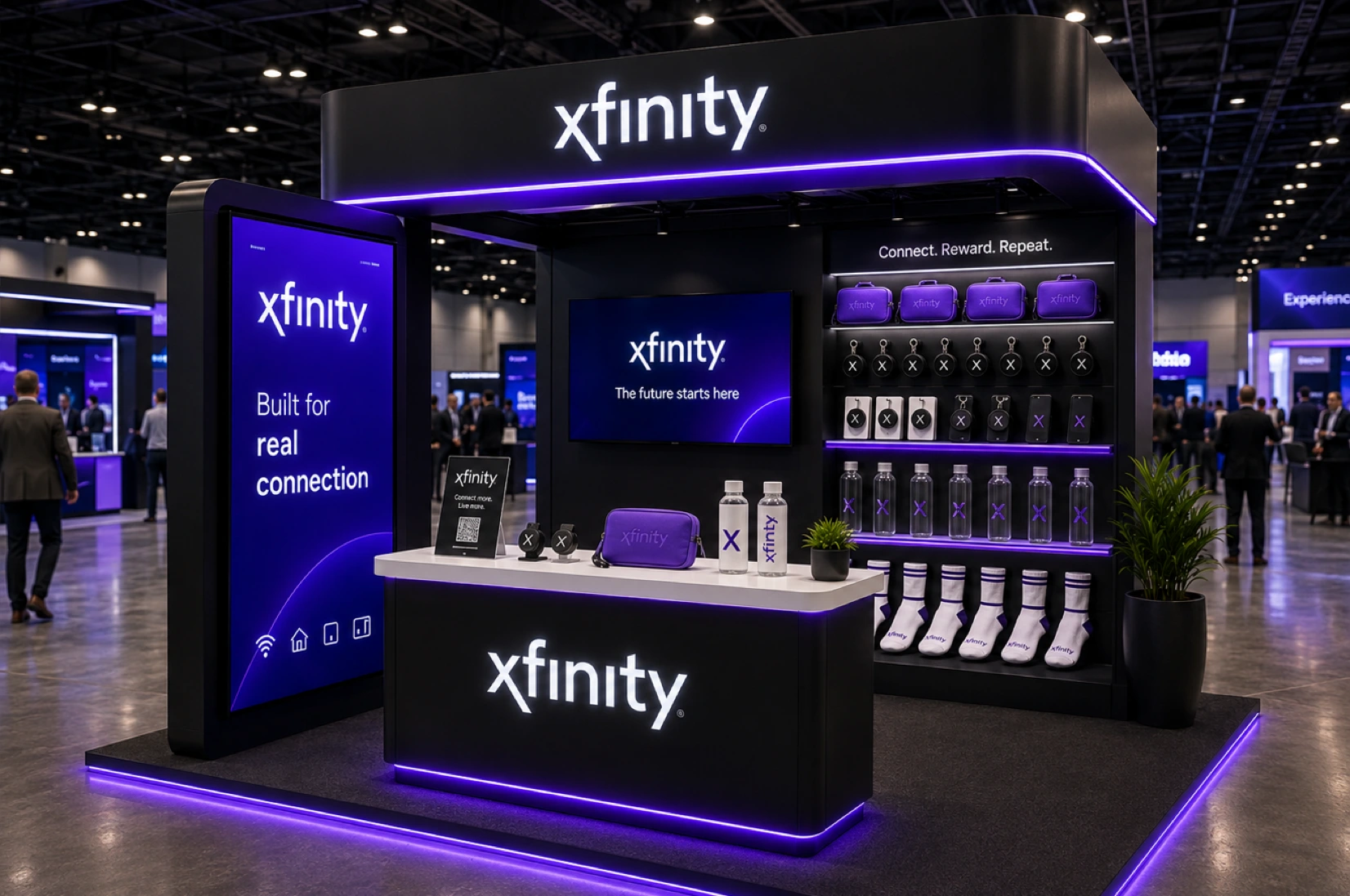 Compact 10 by 10 Xfinity footprint